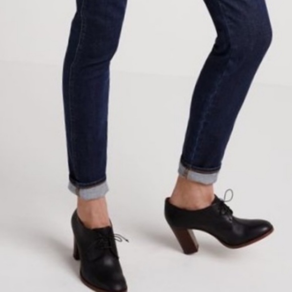 High heel oxford booties Clearance